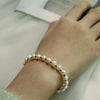 Handmade Freshwater Pearl Women's Simple Geometric Bracelet