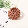 Handmade Frosted Bird's Nest Flower Bud Ball Hair Clip For Women Elegant Ushaped Ponytail Hair Accessory