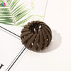 Handmade Frosted Bird's Nest Flower Bud Ball Hair Clip For Women Elegant Ushaped Ponytail Hair Accessory