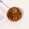 Handmade Frosted Bird's Nest Flower Bud Ball Hair Clip For Women Elegant Ushaped Ponytail Hair Accessory
