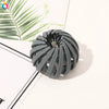 Handmade Frosted Bird's Nest Flower Bud Ball Hair Clip For Women Elegant Ushaped Ponytail Hair Accessory
