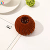 Handmade Frosted Bird's Nest Flower Bud Ball Hair Clip For Women Elegant Ushaped Ponytail Hair Accessory