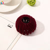 Handmade Frosted Bird's Nest Flower Bud Ball Hair Clip For Women Elegant Ushaped Ponytail Hair Accessory