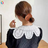 Handmade Frosted Bird's Nest Flower Bud Ball Hair Clip For Women Elegant Ushaped Ponytail Hair Accessory