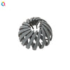 Handmade Frosted Bird's Nest Flower Bud Ball Hair Clip For Women Elegant Ushaped Ponytail Hair Accessory