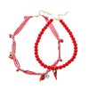 Handmade Fruit Shaped Artificial Crystal Necklace Fashion Style Hand Knitting Craft For Women