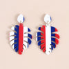 Handmade Geometric Acrylic Round Heart And Star Statement Earrings For Unisex Fashion Jewelry