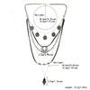 Handmade Geometric Alloy Pendant Necklace With Mixed Materials Medieval Style Chain Jewelry For Women Wholesale