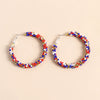 Handmade Geometric Beaded Earrings For Women Versatile Fashion Jewelry Wholesale