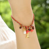Handmade Geometric Bracelet With Coral Natural Freshwater Pearl Rope And Copper