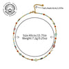Handmade Geometric Natural Stone Beaded Necklace With Czech Beads And Agate
