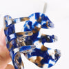 Handmade Geometric Rhombus Acetate Acrylic Hair Claw Clip For Women Minimalist Ponytail Hair Accessory