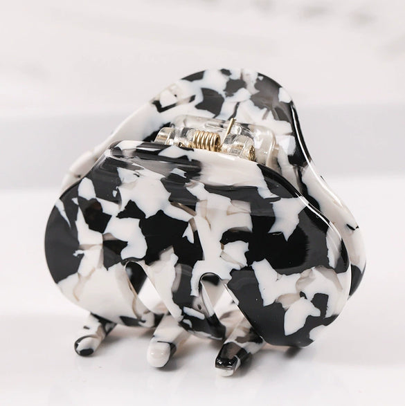Handmade Geometric Rhombus Acetate Acrylic Hair Claw Clip For Women Minimalist Ponytail Hair Accessory