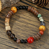 Handmade Geometric Style Unisex Bracelet Jewelry With Black Gallstone And Turquoise