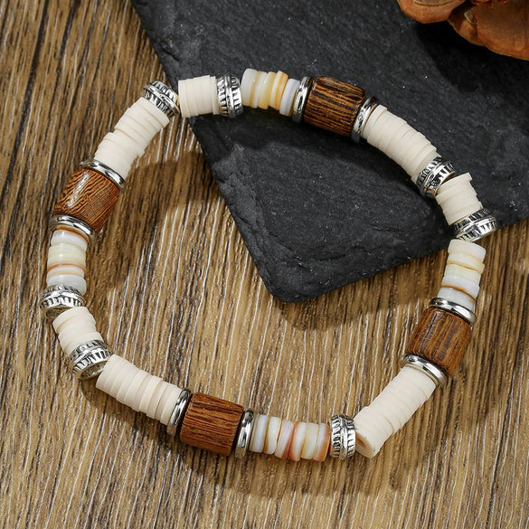 Handmade Geometric Style Unisex Bracelet Jewelry With Black Gallstone And Turquoise