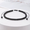 Handmade Geometric Tiger Eye Volcanic Stone Black Stone Unisex Bracelet Charm