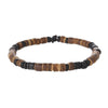 Handmade Geometric Wooden Beads Turquoise Coconut Shell Bracelet Unisex Hiphop Style
