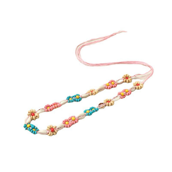 Handmade Girl Skirt Belt With Woven Belt And Chinese Knot Made Of Wax Rope