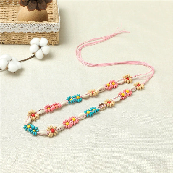 Handmade Girl Skirt Belt With Woven Belt And Chinese Knot Made Of Wax Rope