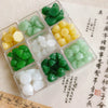 Handmade Glass And Colored Glaze Lotus Hairpin Headdress Pendant Accessories