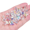 Handmade Glass Crystal Peach Heart Pointed Beads For Diy Bracelet Necklace Beaded Accessories