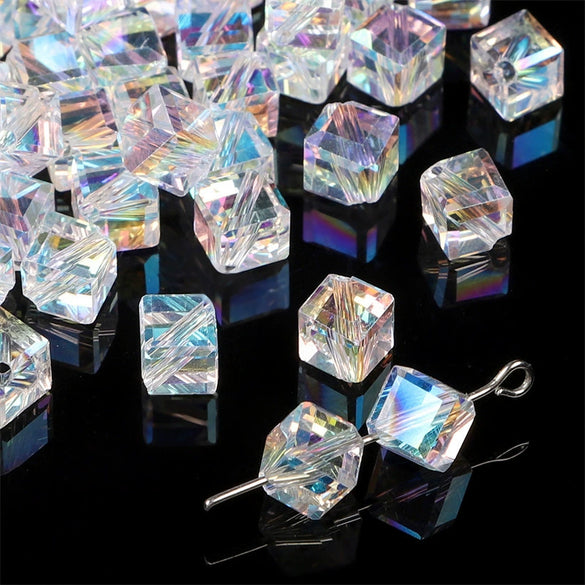 Handmade Glass Crystal Peach Heart Pointed Beads For Diy Bracelet Necklace Beaded Accessories