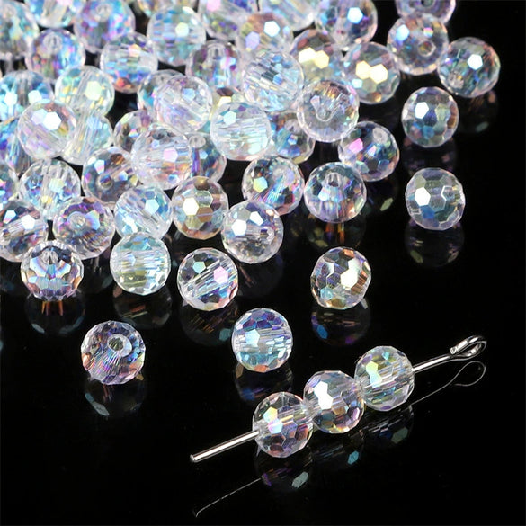 Handmade Glass Crystal Peach Heart Pointed Beads For Diy Bracelet Necklace Beaded Accessories