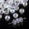 Handmade Glass Crystal Peach Heart Pointed Beads For Diy Bracelet Necklace Beaded Accessories