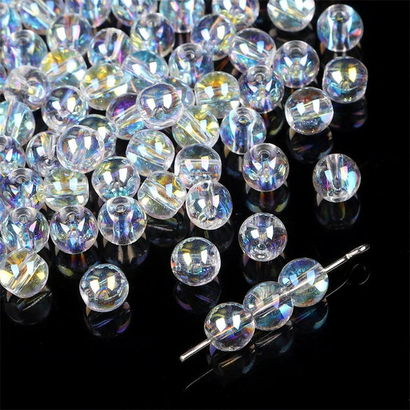 Handmade Glass Crystal Peach Heart Pointed Beads For Diy Bracelet Necklace Beaded Accessories