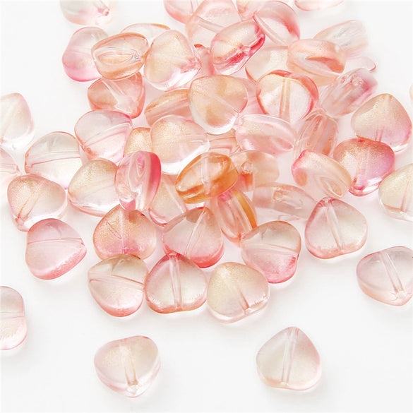 Handmade Glass Loose Beads In Fivepointed Star And Love Shape For Bracelet And Necklace Jewelry