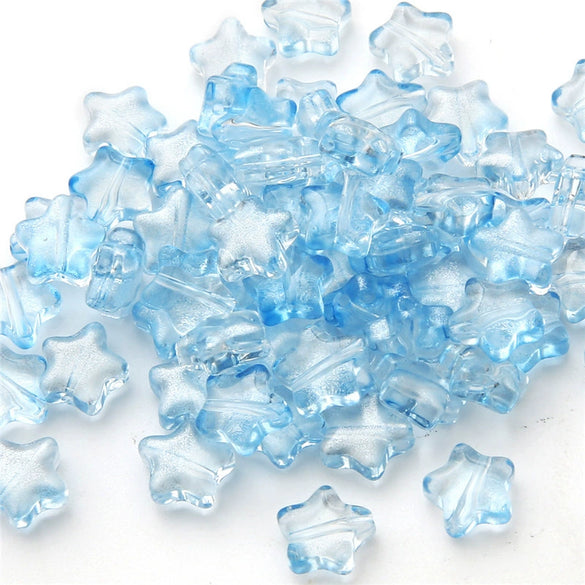 Handmade Glass Loose Beads In Fivepointed Star And Love Shape For Bracelet And Necklace Jewelry