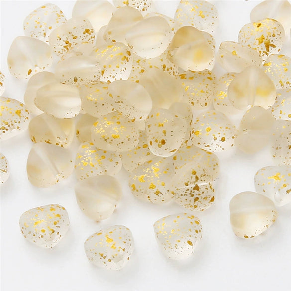 Handmade Glass Loose Beads In Fivepointed Star And Love Shape For Bracelet And Necklace Jewelry