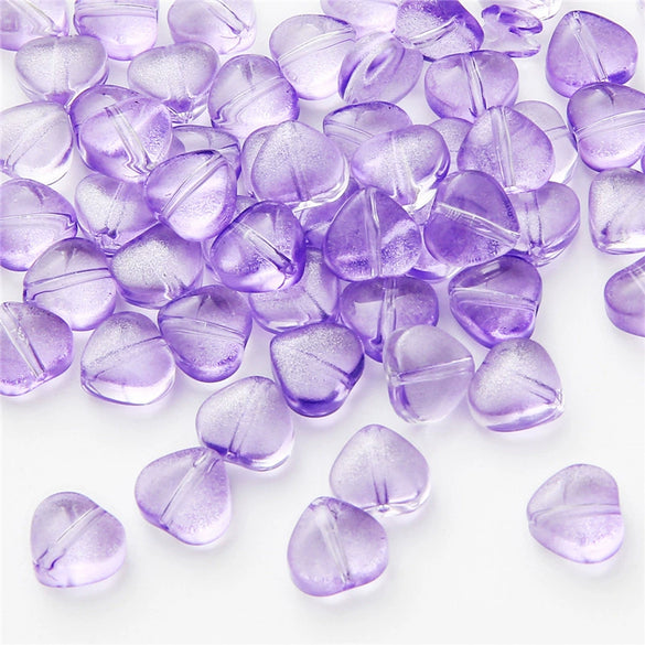 Handmade Glass Loose Beads In Fivepointed Star And Love Shape For Bracelet And Necklace Jewelry