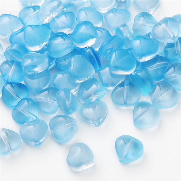 Handmade Glass Loose Beads In Fivepointed Star And Love Shape For Bracelet And Necklace Jewelry