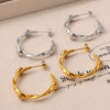 Handmade Heart 316L Stainless Steel Earrings With Electroplating And Fashion Style