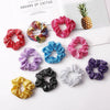 Handmade High Elastic Rainbow Scrunchie Hair Tie With Hot Stamped Laser Detail Punk Style Fabric Hair Ring