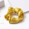 Handmade High Elastic Rainbow Scrunchie Hair Tie With Hot Stamped Laser Detail Punk Style Fabric Hair Ring