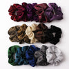 Handmade High Elastic Rainbow Scrunchie Hair Tie With Hot Stamped Laser Detail Punk Style Fabric Hair Ring