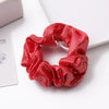 Handmade High Elastic Rainbow Scrunchie Hair Tie With Hot Stamped Laser Detail Punk Style Fabric Hair Ring
