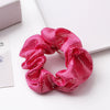Handmade High Elastic Rainbow Scrunchie Hair Tie With Hot Stamped Laser Detail Punk Style Fabric Hair Ring