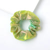 Handmade High Elastic Rainbow Scrunchie Hair Tie With Hot Stamped Laser Detail Punk Style Fabric Hair Ring