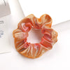 Handmade High Elastic Rainbow Scrunchie Hair Tie With Hot Stamped Laser Detail Punk Style Fabric Hair Ring