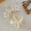 Handmade Highend Feel Plumeria Women's Hair Claw Clip Set