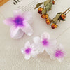 Handmade Highend Feel Plumeria Women's Hair Claw Clip Set
