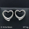 Handmade Hollow Love Pattern Stainless Steel And Titanium Steel Necklace Earrings Bracelet Three Piece Jewelry