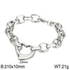 Handmade Hollow Love Pattern Stainless Steel And Titanium Steel Necklace Earrings Bracelet Three Piece Jewelry