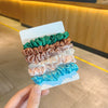 Handmade Imitation Silk Satin Scrunchie Hair Tie High Elasticity Minimalist Hair Accessory