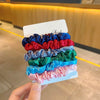 Handmade Imitation Silk Satin Scrunchie Hair Tie High Elasticity Minimalist Hair Accessory