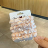 Handmade Imitation Silk Satin Scrunchie Hair Tie High Elasticity Minimalist Hair Accessory