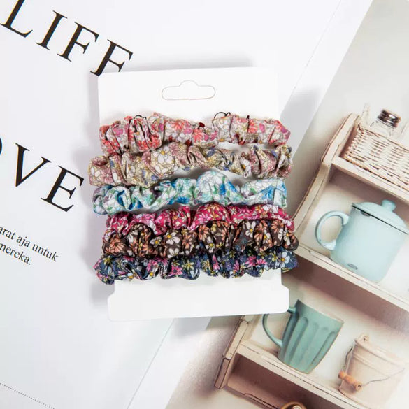 Handmade Imitation Silk Satin Scrunchie Hair Tie High Elasticity Minimalist Hair Accessory